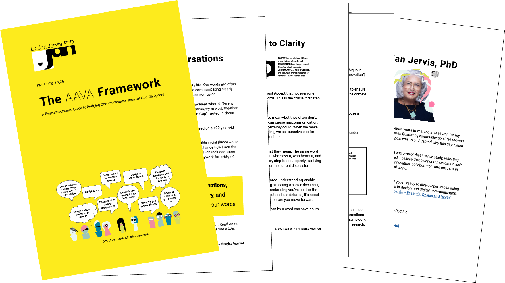 Screenshot of pages for AAVA PDF download