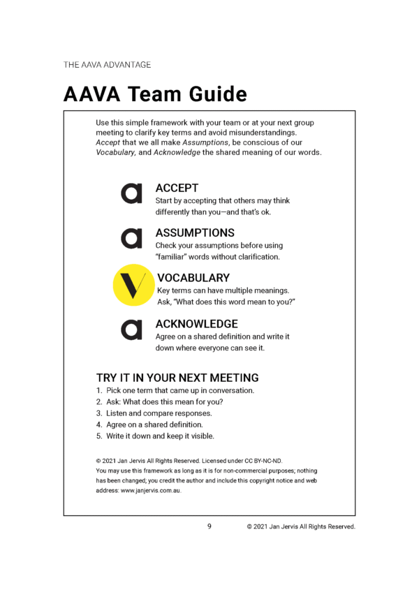 AAVA Team Guide